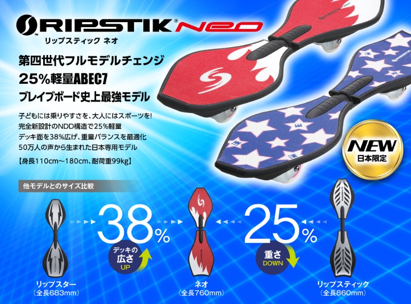 どれを選ぶ？？ブレイブボード｜日本限定最新モデル Ripstik NEO 3つの魅力